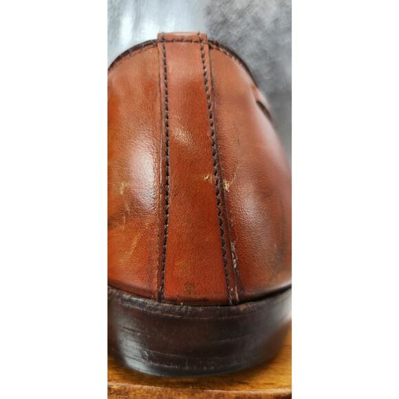 Alden Tassel Loafers 662 Shoes 8AA /B Brown Calfskin Pre-owned See Pictures main image 3
